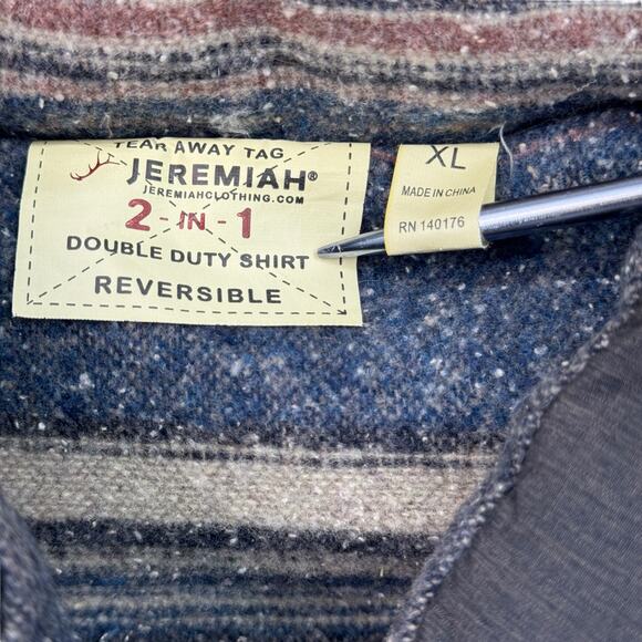 Jeremiah Reversible Down Vest Western 2 in 1 Mens XL Gray Gorp Southwest NEW - Picture 7 of 11